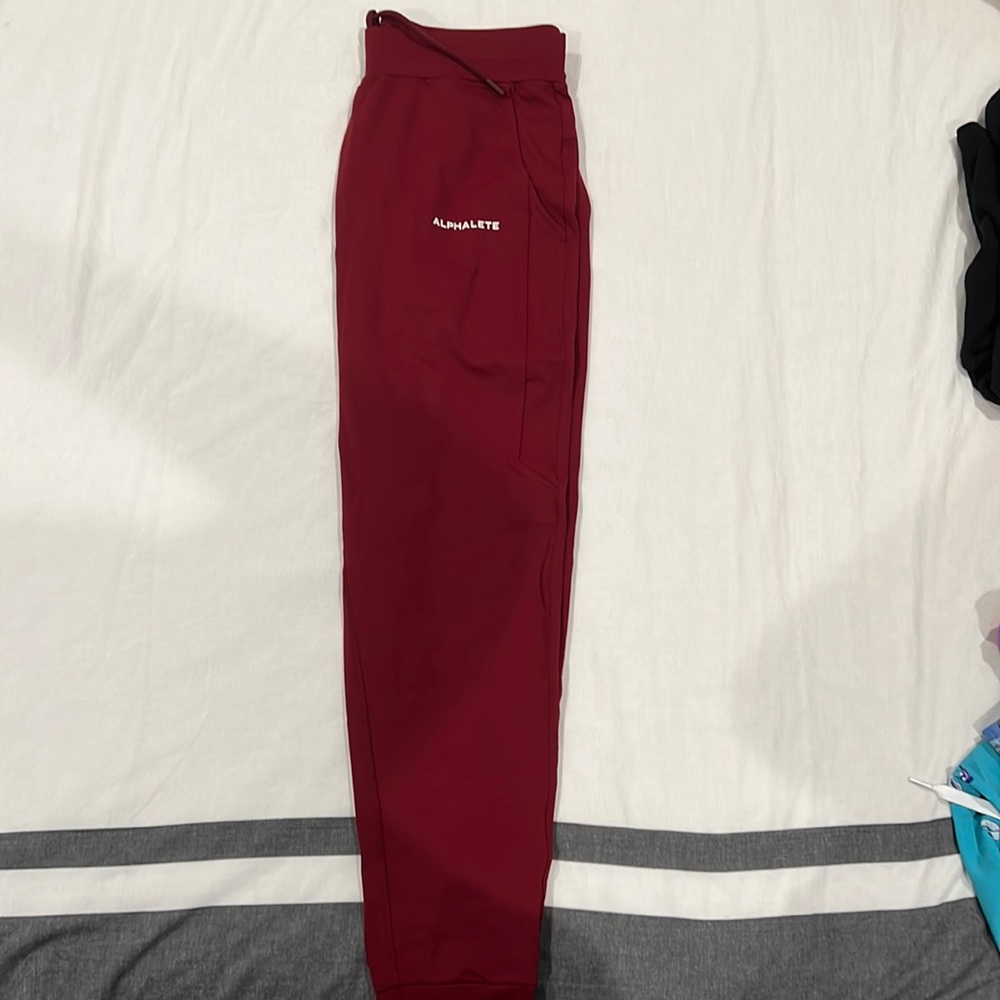 Alphalete joggers - wine red
